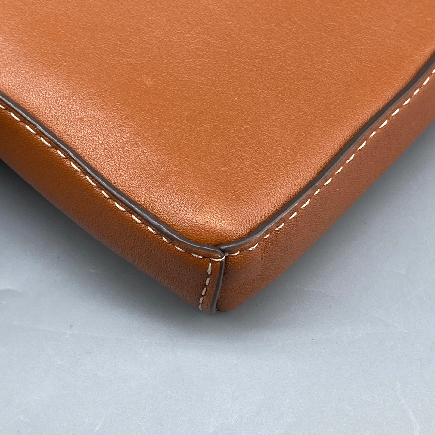 Tory Burch Caramel Smooth Leather Mini Phone Crossbody Bag