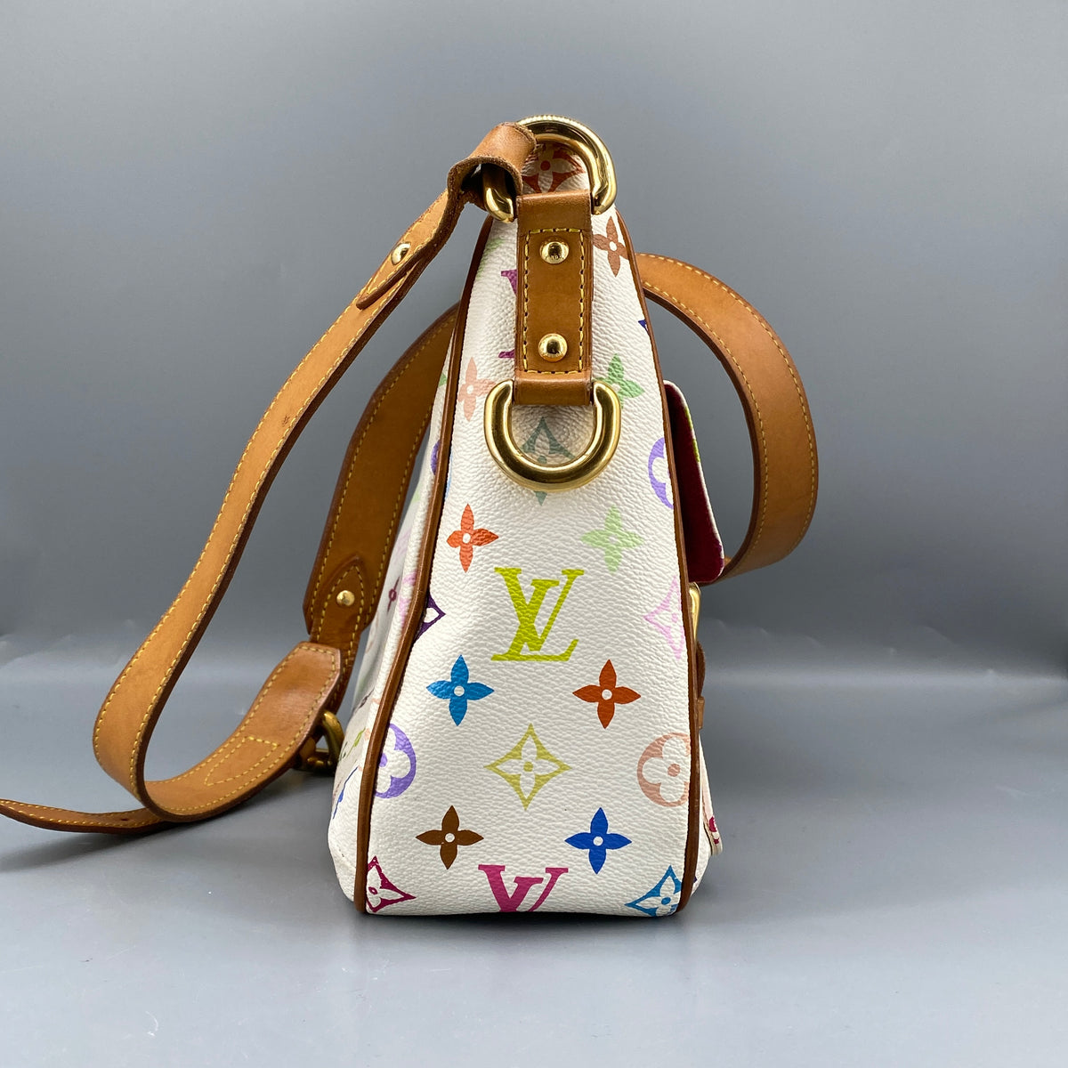 Louis Vuitton Monogram Multicolour Lodge White Shoulder Bag