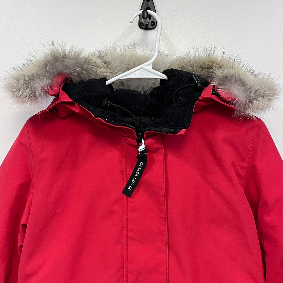 Canada Goose Red Fur Trim Parka Size S