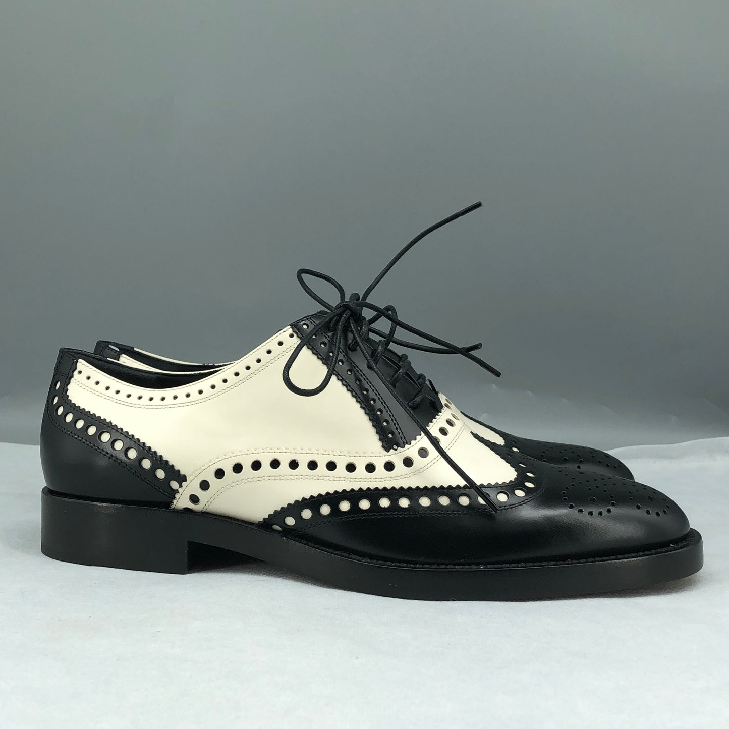 Christian Dior Women's Spectator Oxford Brogues 36.5 White/Black