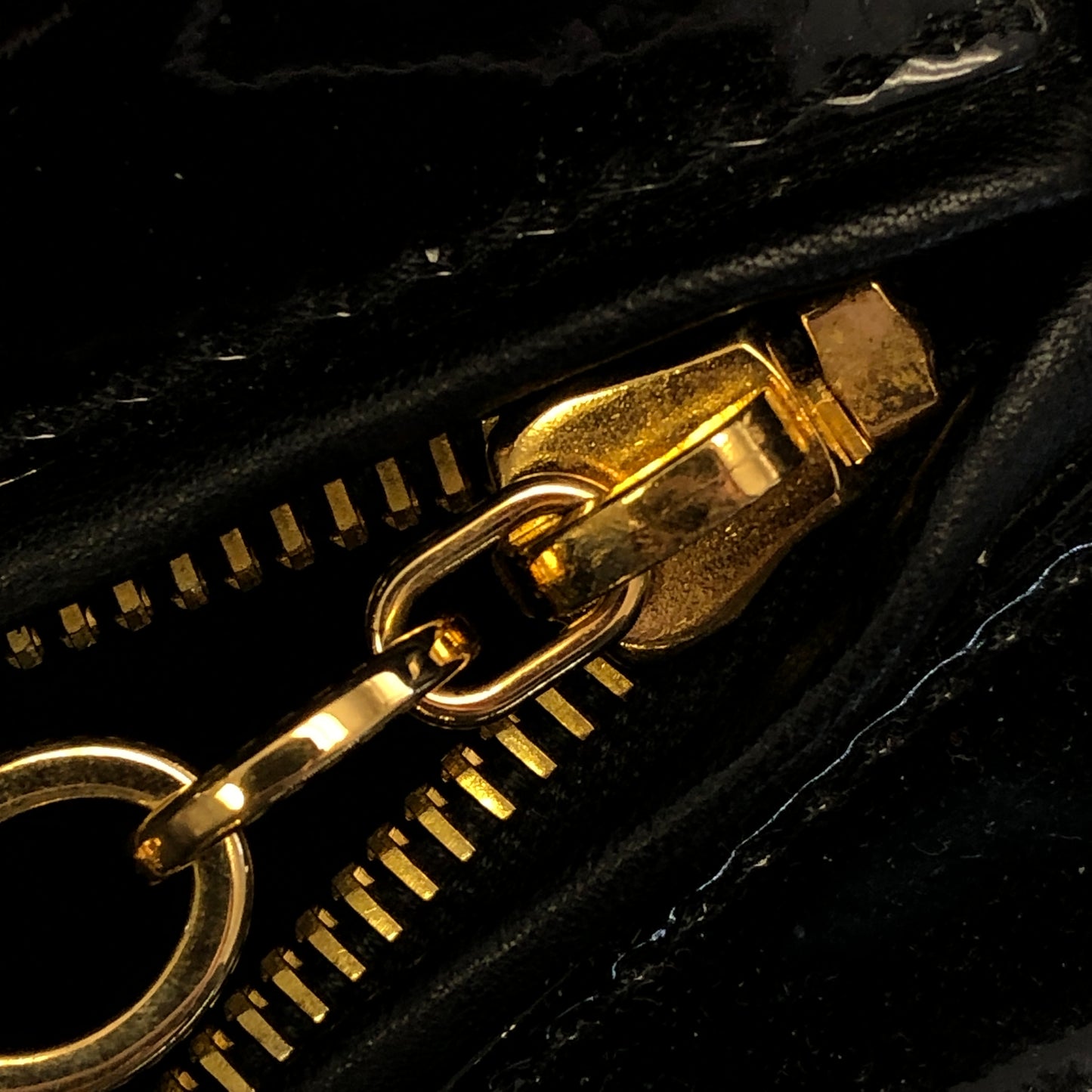 Christian Dior Lady Dior Large Cannage Quilted Patent Leather Handbag Black