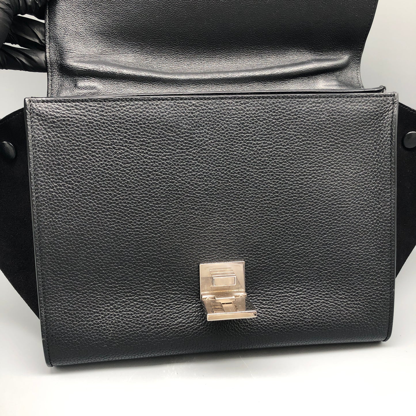 Celine Trapeze Top Handle Bag Black