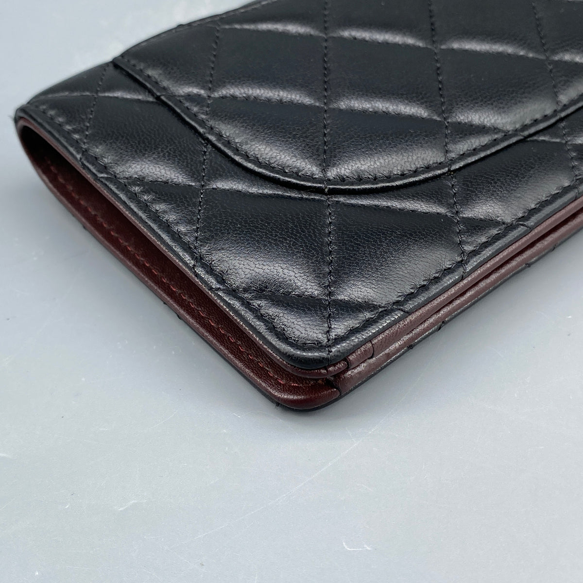 Chanel Quilted Long Wallet Black