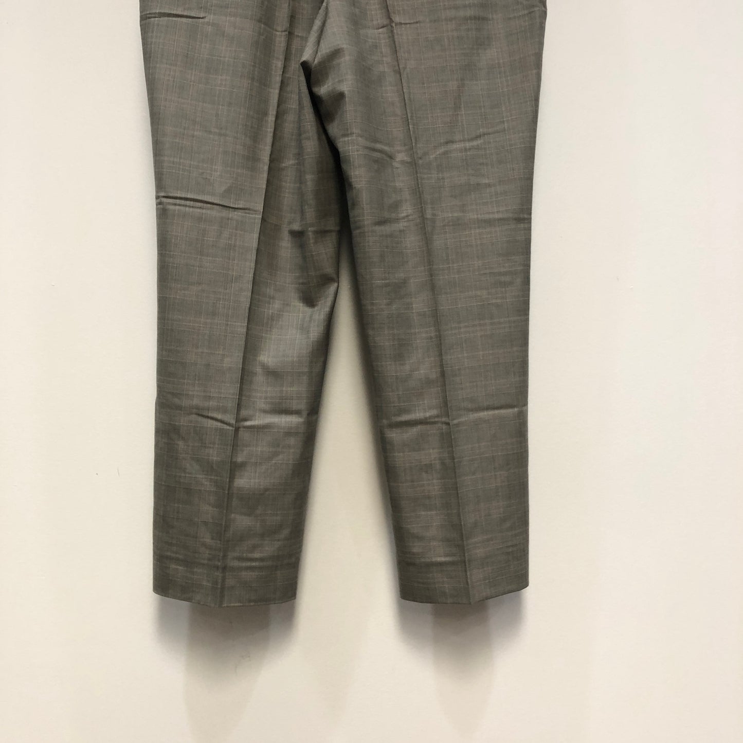 Giovanni Valentino Light Grey Wool Straight Leg Dress Trousers Size 40