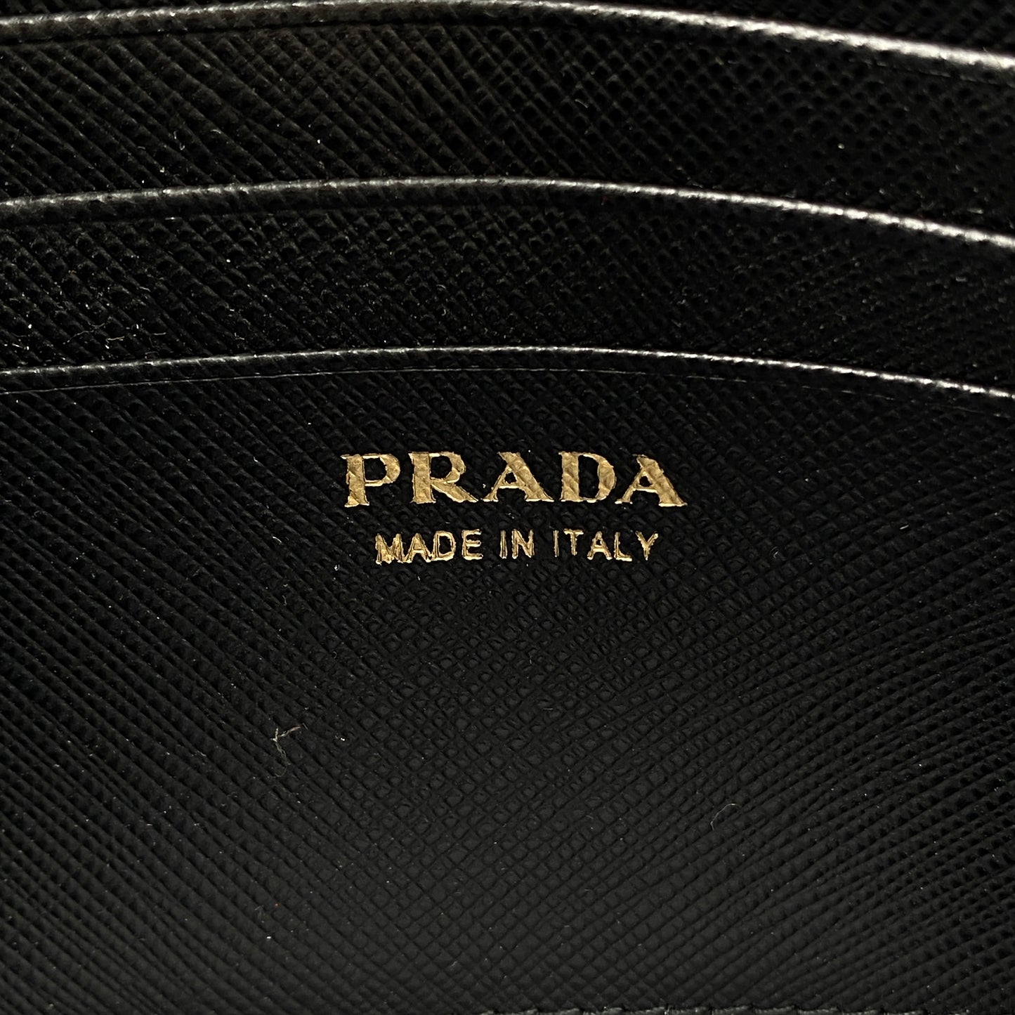 Prada Saffiano Envelope Long Wallet Black