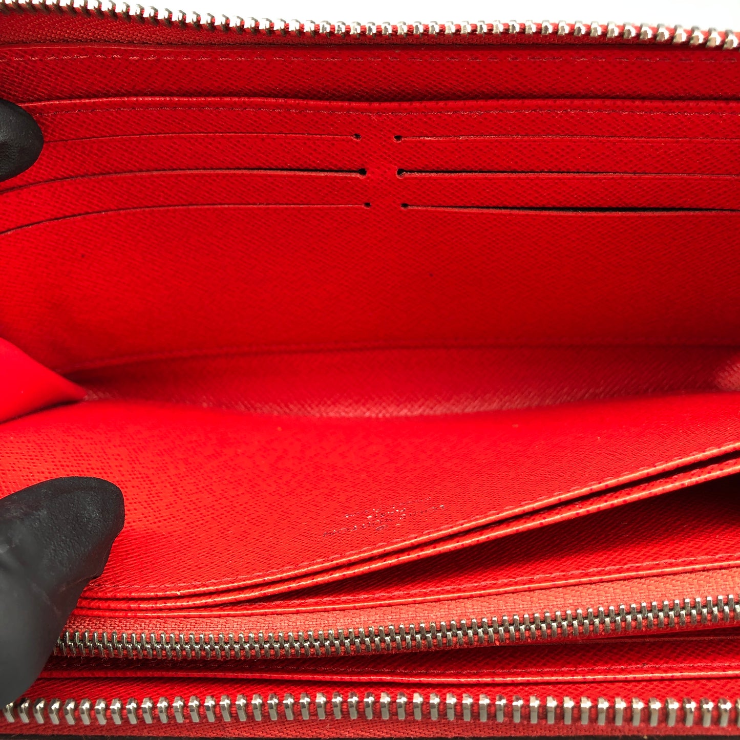 Louis Vuitton Epi Leather Zippy Wallet Red