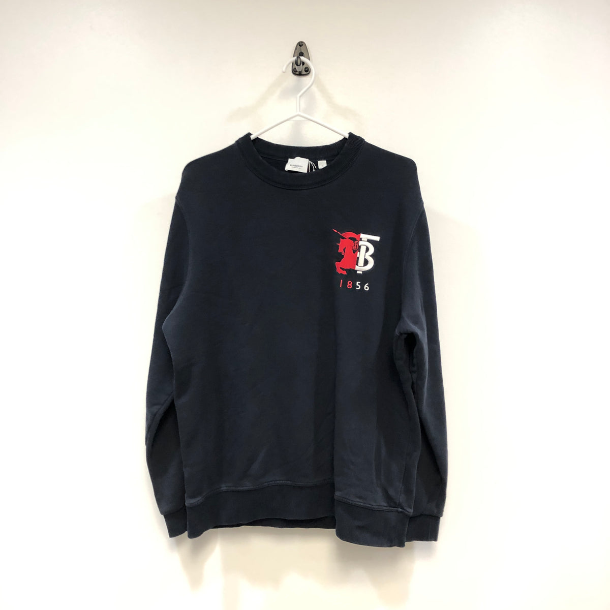 Burberry Navy Blue TB Logo Crew Neck Sweatshirt M