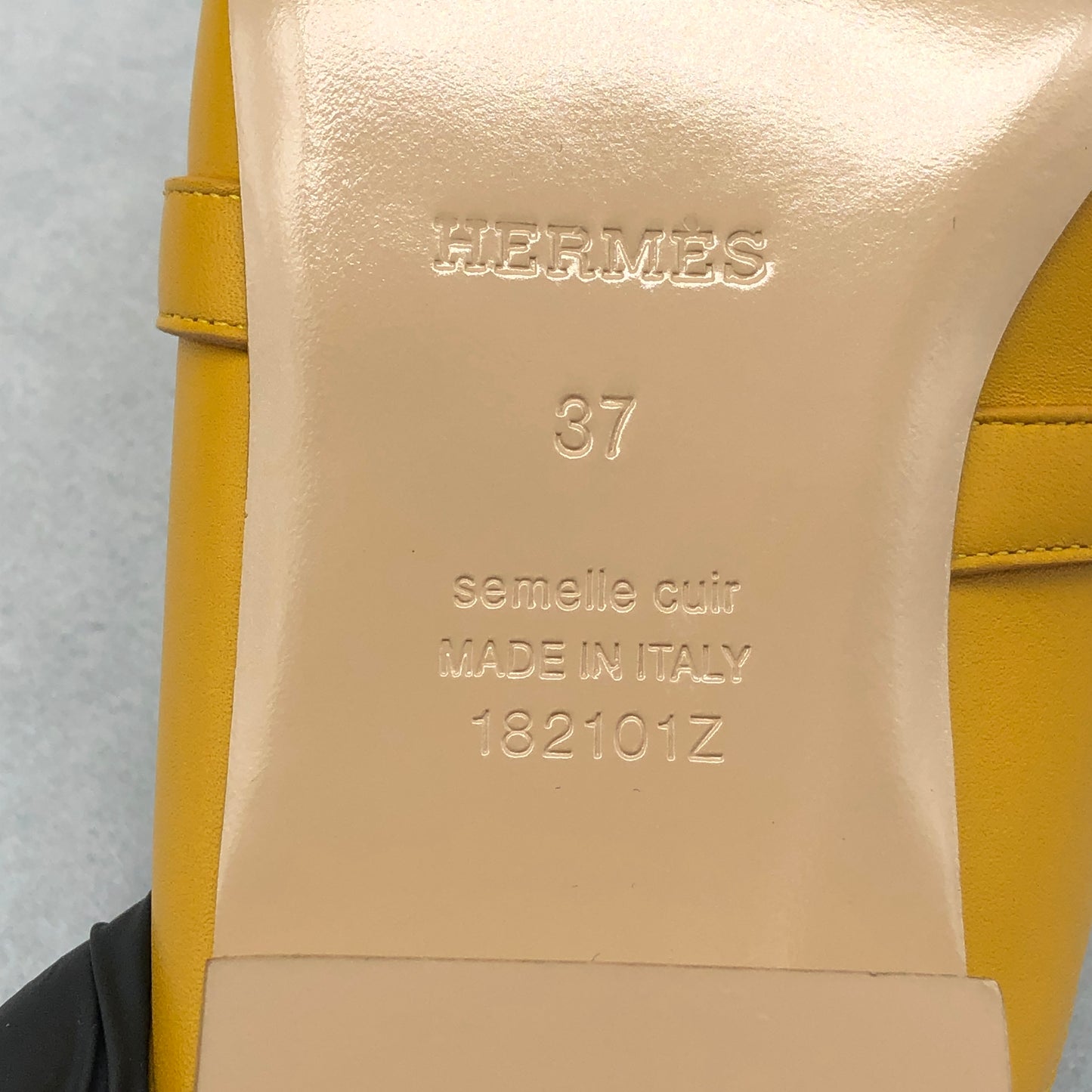 Hermes Women's Yellow Oz Mules shoes 37