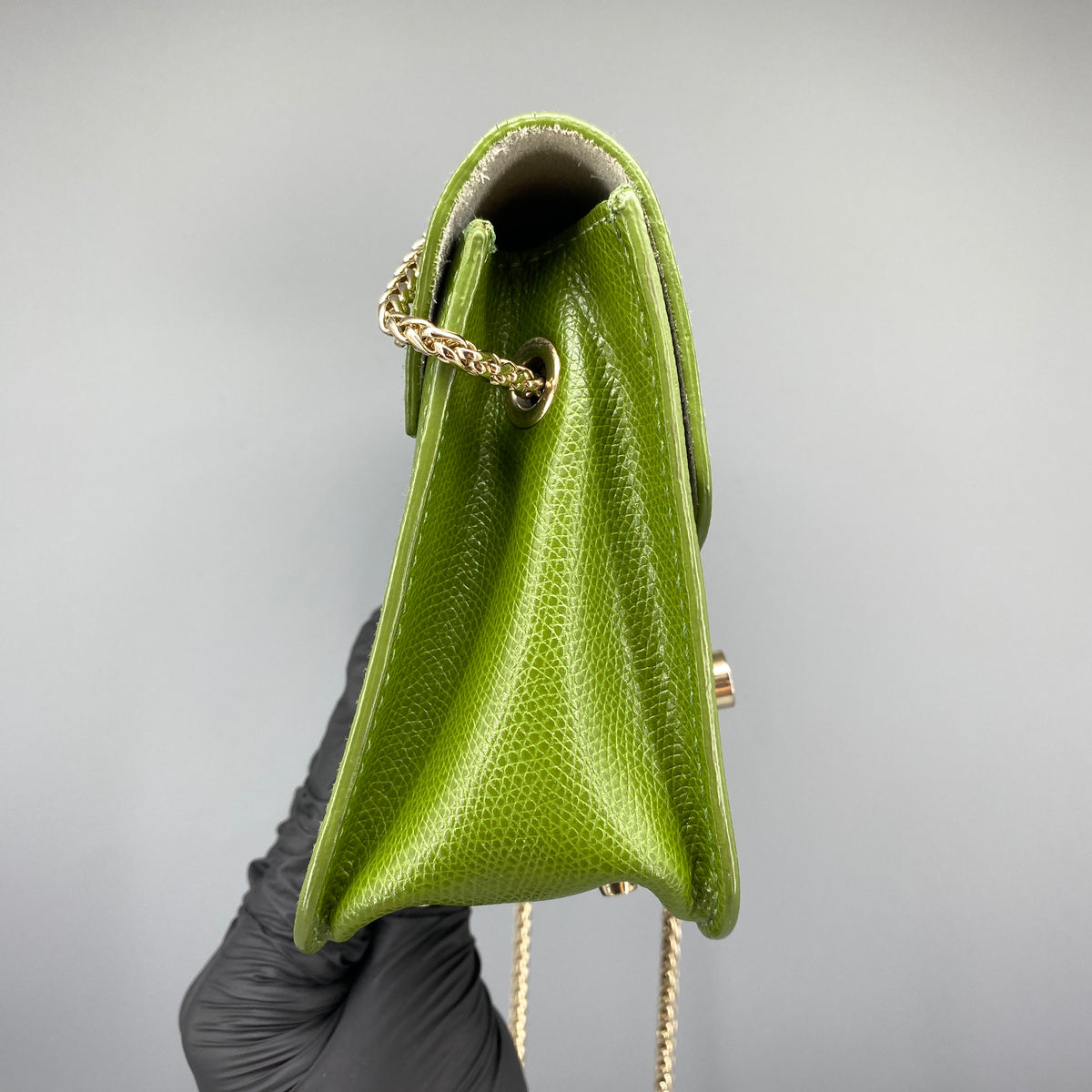 Furla Metropolis Green Leather Crossbody Bag