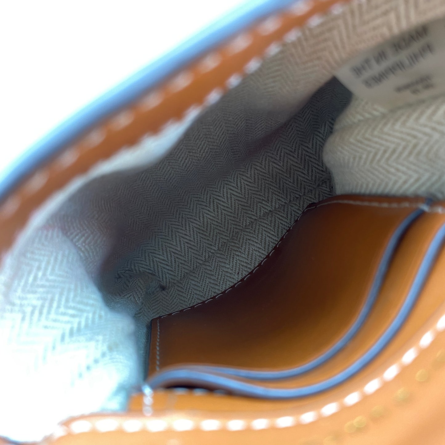 Tory Burch Caramel Smooth Leather Mini Phone Crossbody Bag