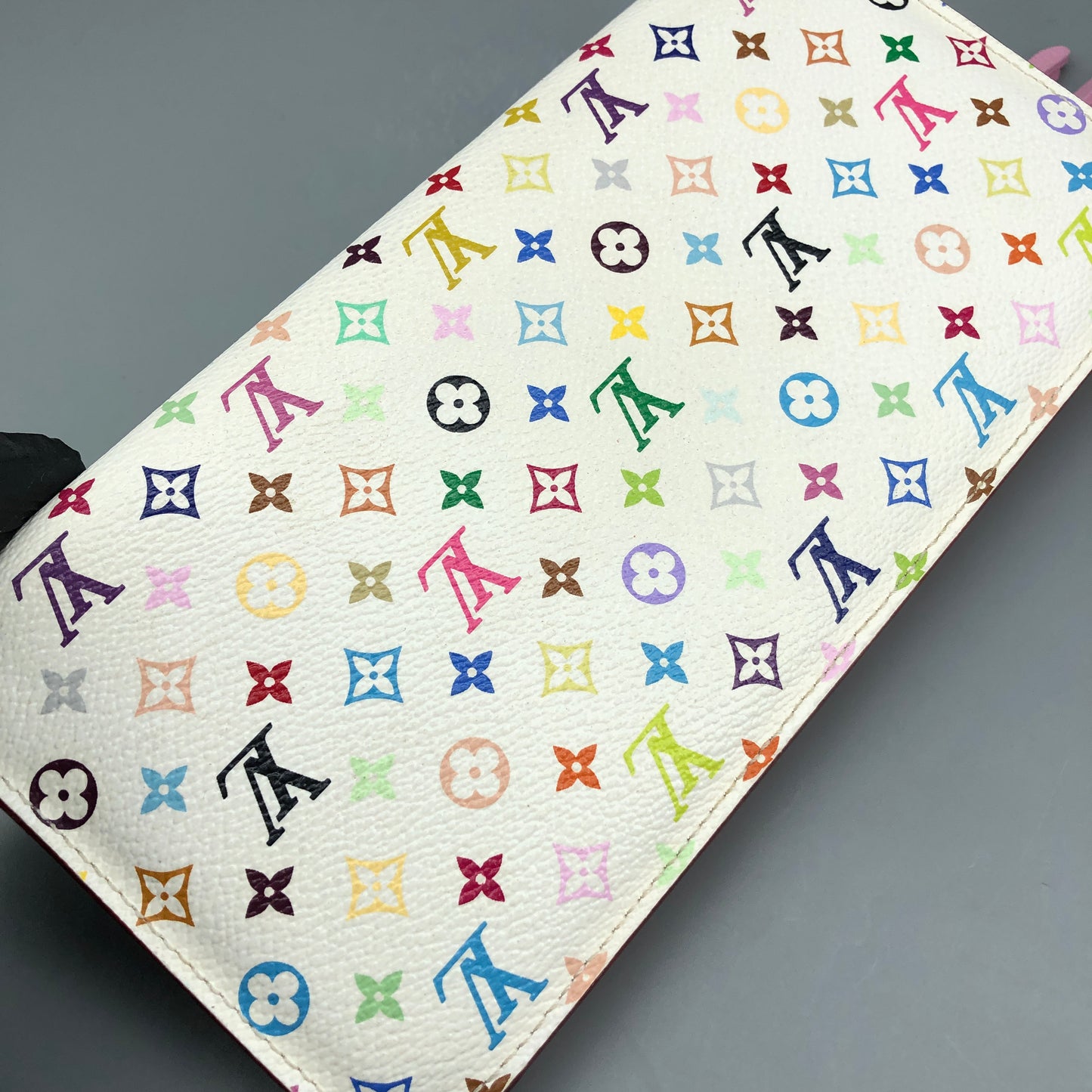 Louis Vuitton White Multicolor Monogram Zip Around Long Wallet