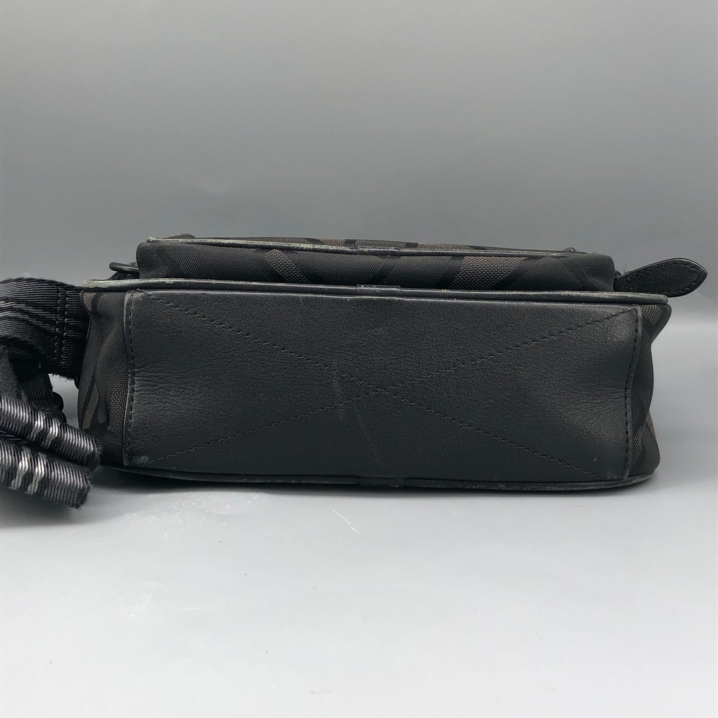 Burberry TB Monogram Canvas Crossbody Camera Bag Black