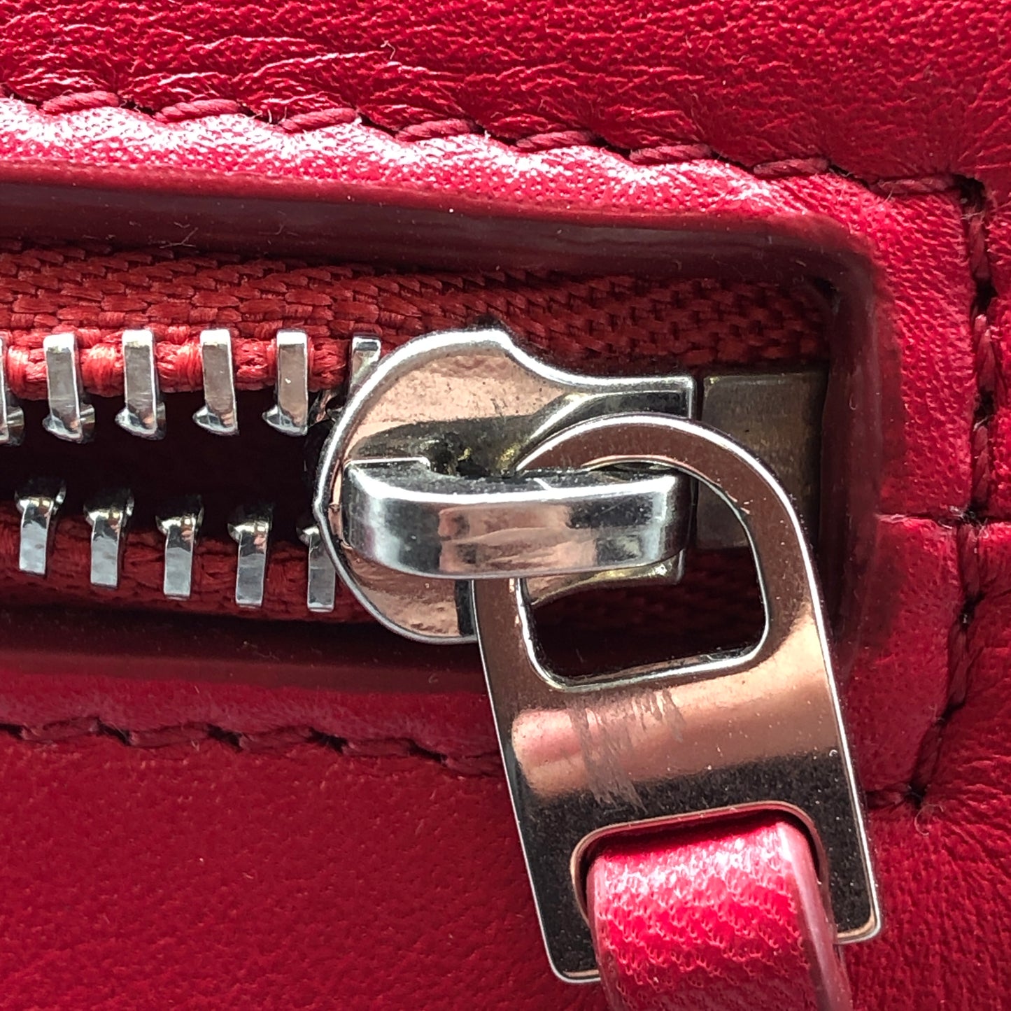 Celine Leather Shoulder Bag Red/Pink