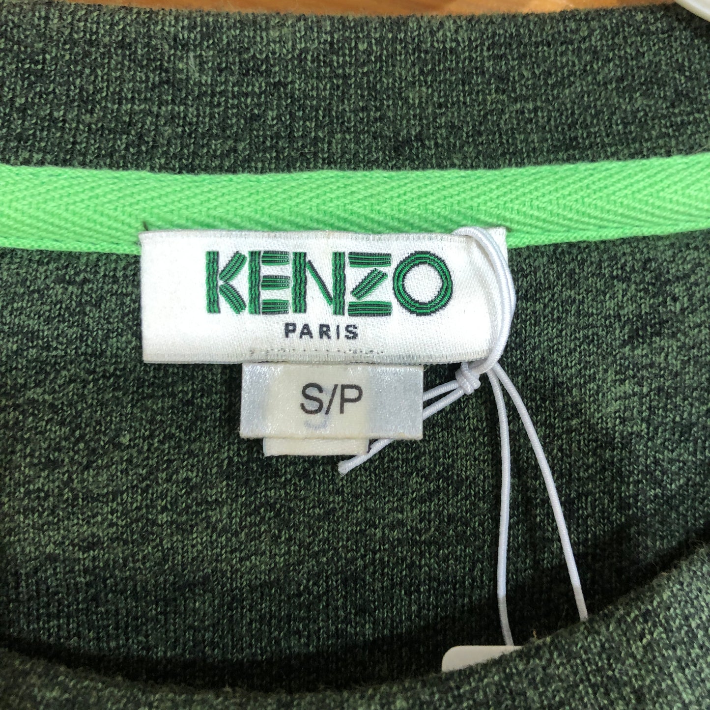 Kenzo Tiger Logo Sweatshirt Size S Forest Green