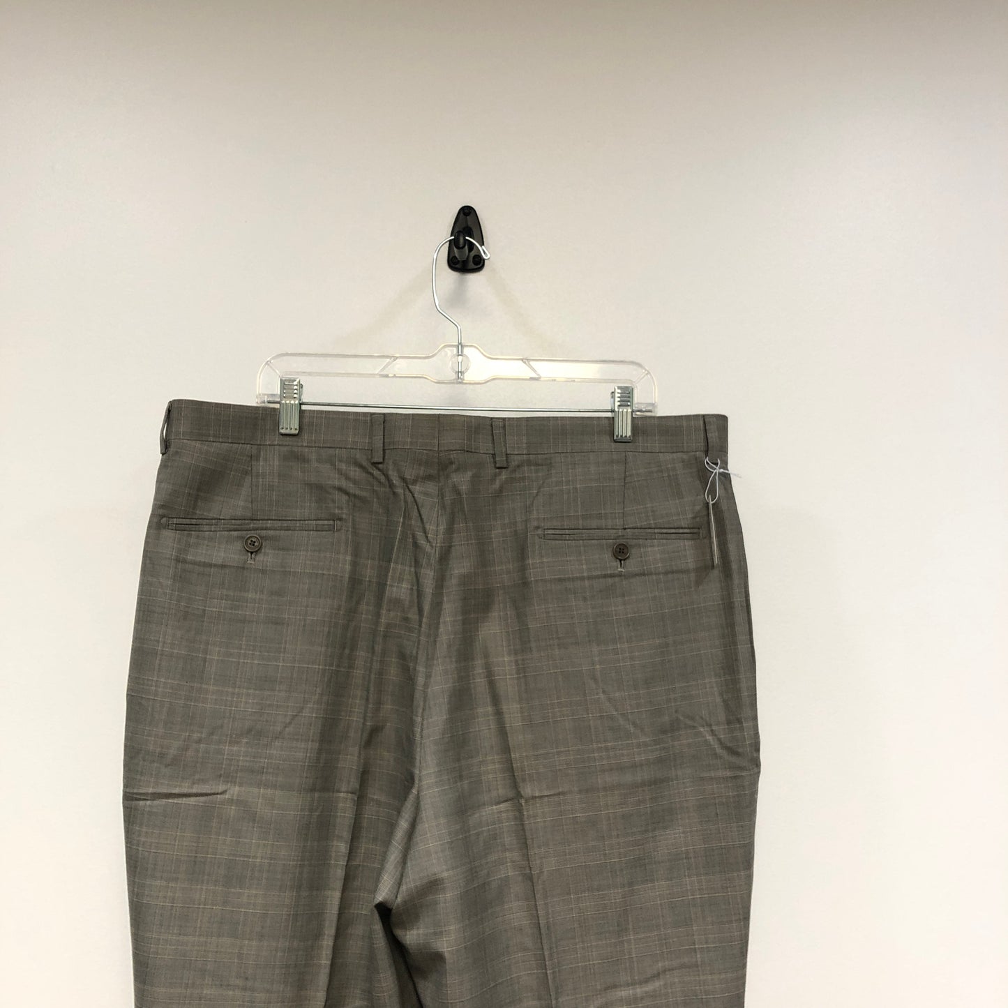Giovanni Valentino Light Grey Wool Straight Leg Dress Trousers Size 40