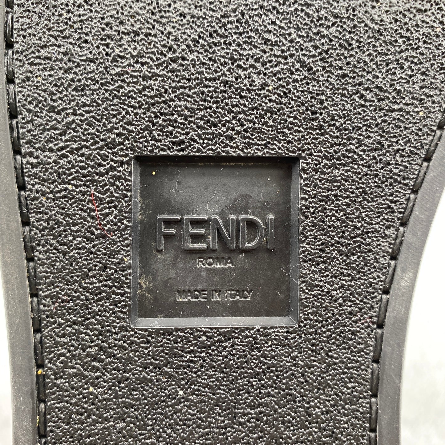 Fendi FF Motif Women High‑Top Sneakers Size 37 brown
