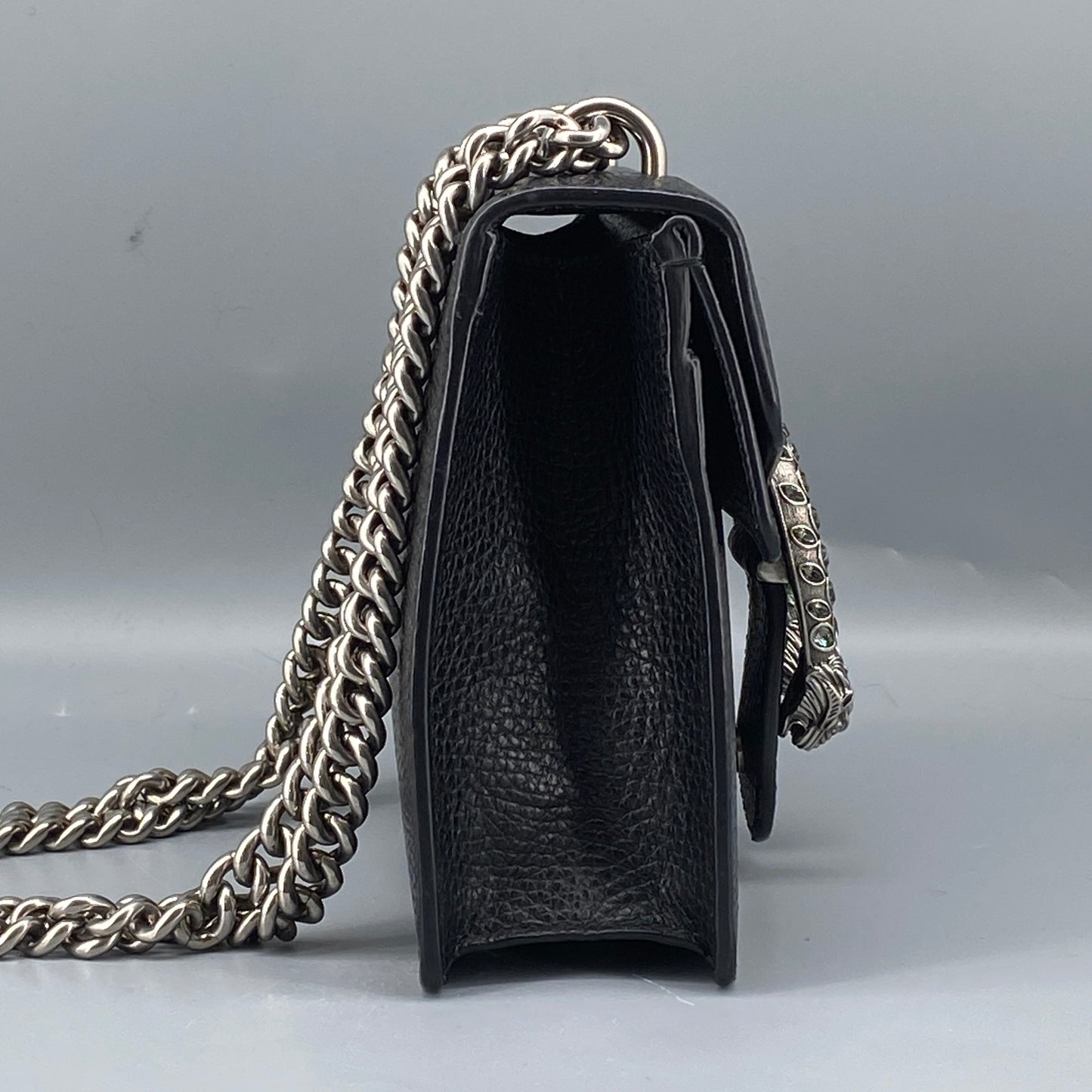 Gucci Mini Dionysus Black Leather Shoulder Bag