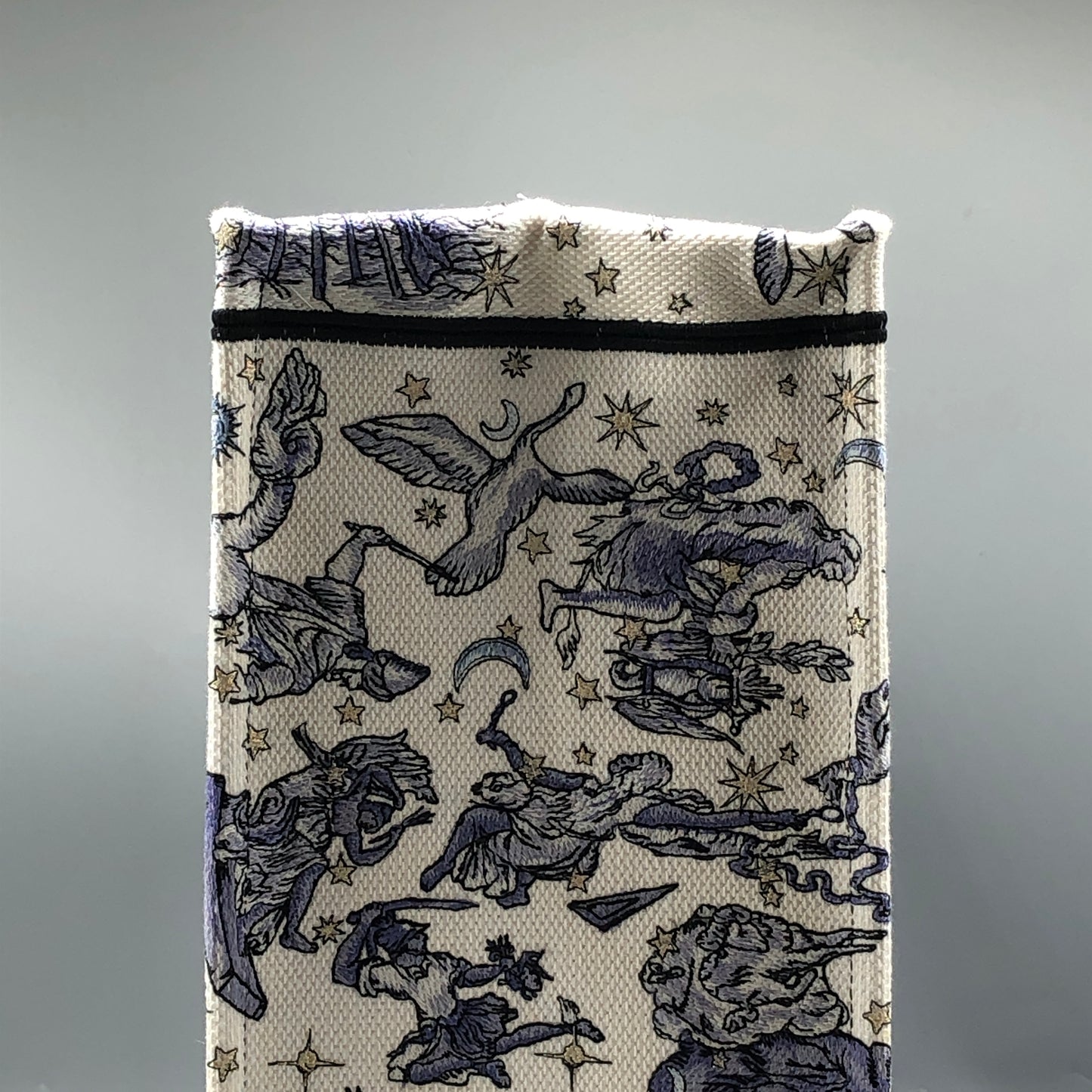 Christian Dior Violet/White Tarot Print Book Tote Bag