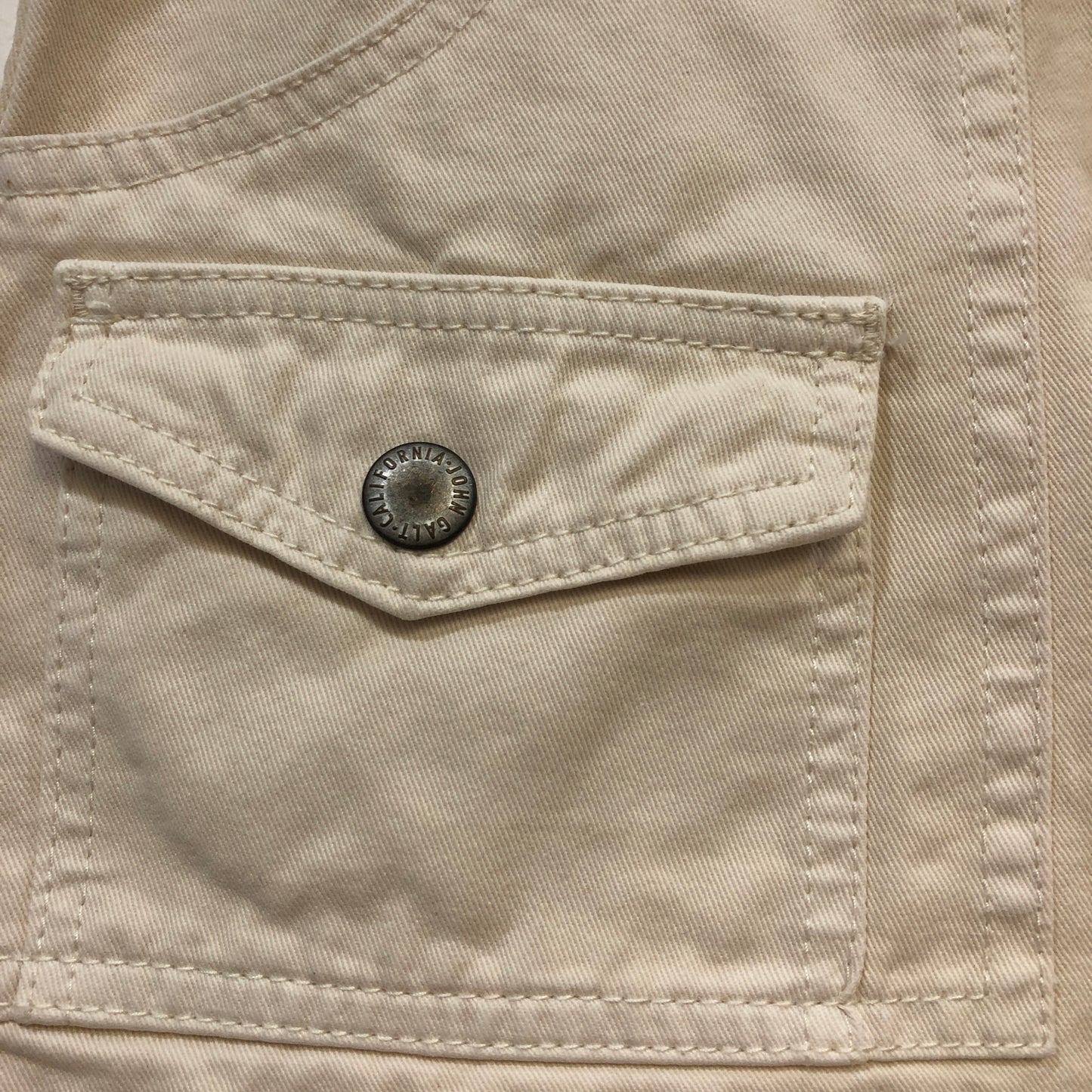 J. Galt Beige Cargo Mini Skirt Size S