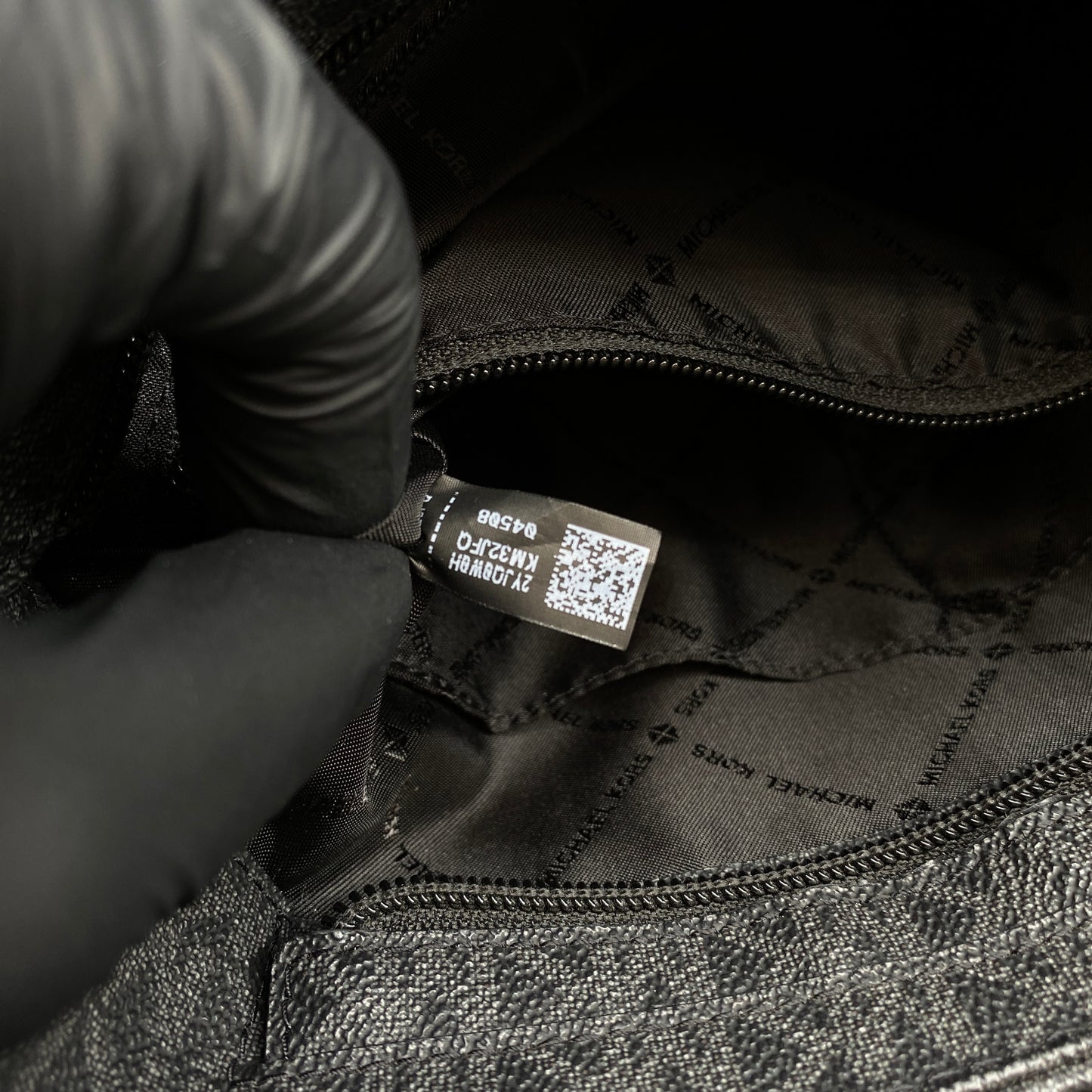 Michael Kors Black Monogram Crossbody Shoulder Bag