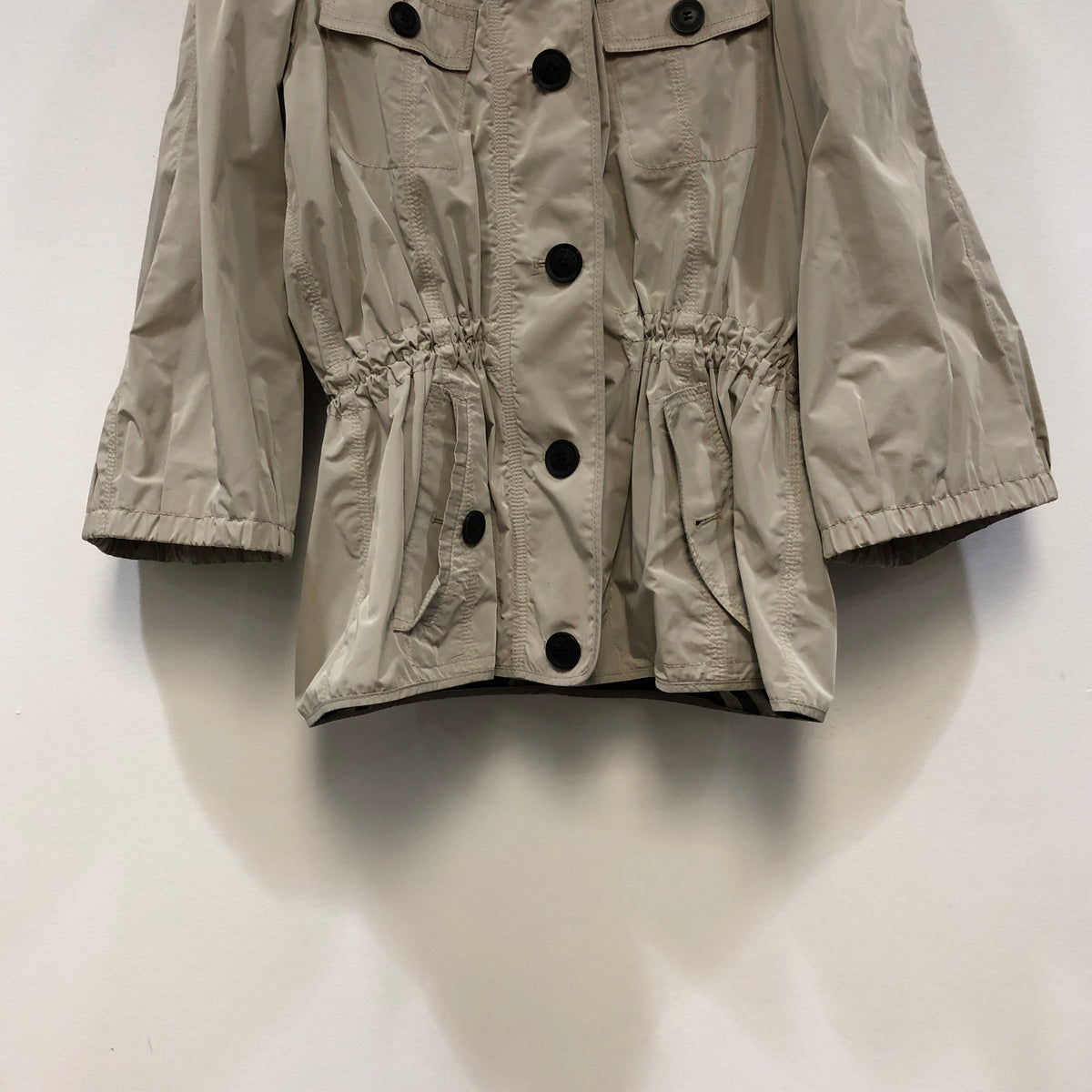 Burberry Tan Hooded Short Trench Jacket US size 10