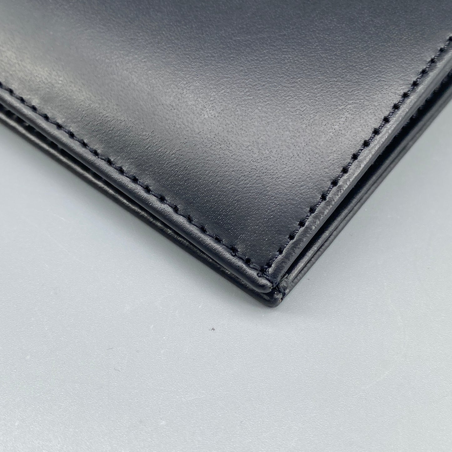 Lanvin Black Smooth Leather Bi-fold Short Wallet