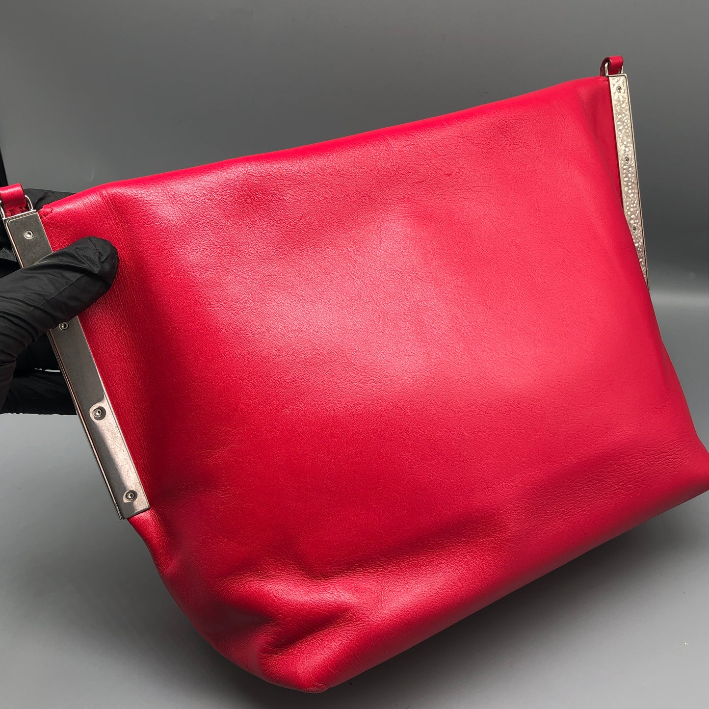 Celine Leather Shoulder Bag Red/Pink