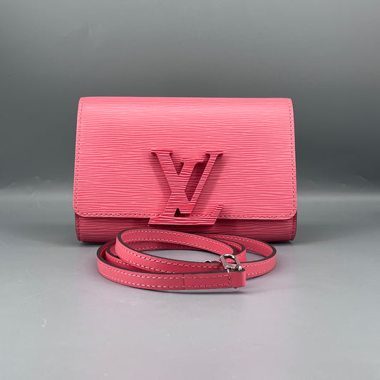 Louis Vuitton Coral Pink Epi Wallet On Chain