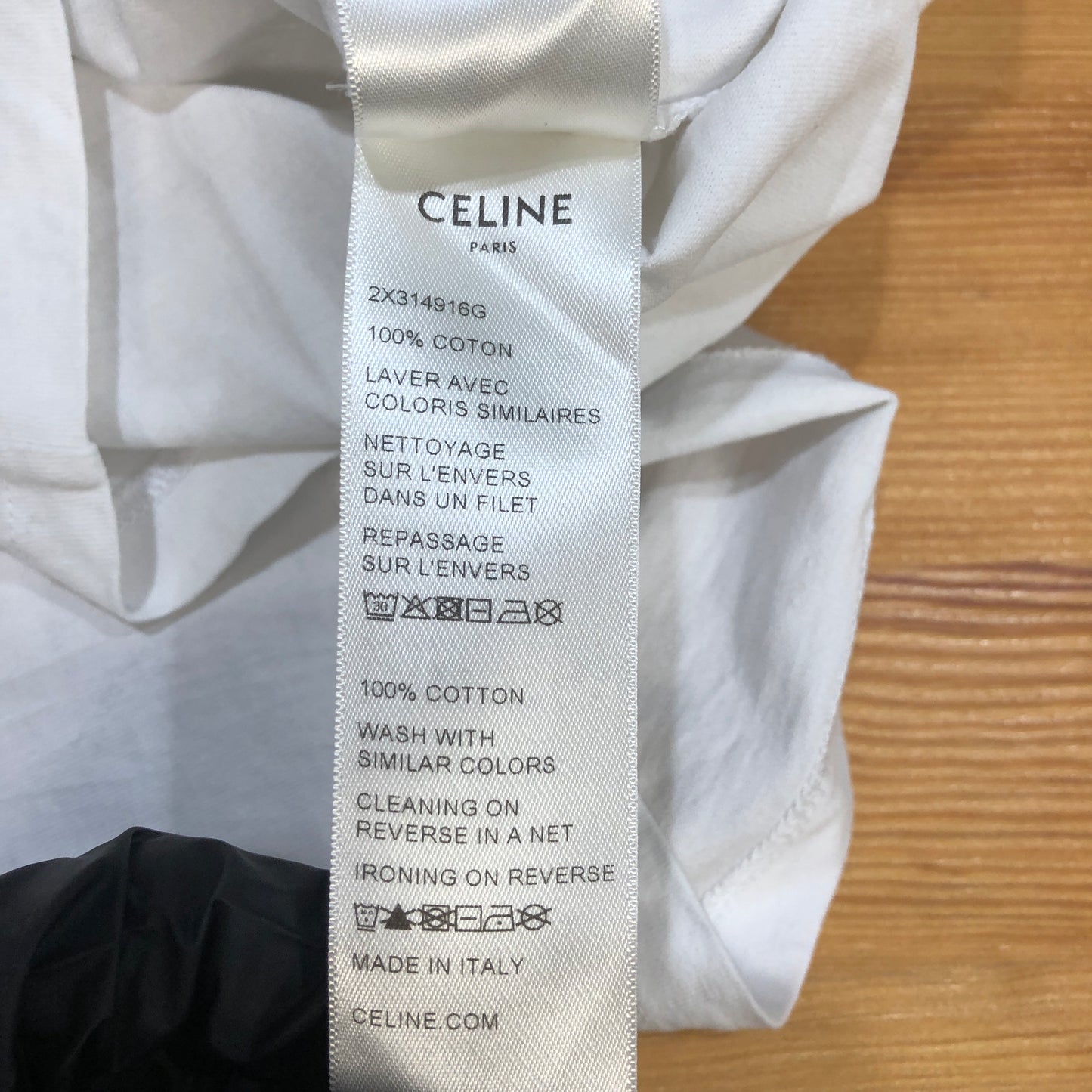 Celine Logo Print T-Shirt Size M White