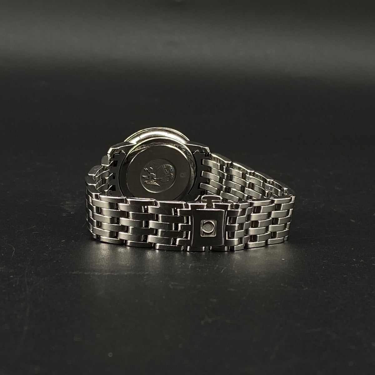 Omega 27mm Stainless Steel Watch With Natural Diamonds
