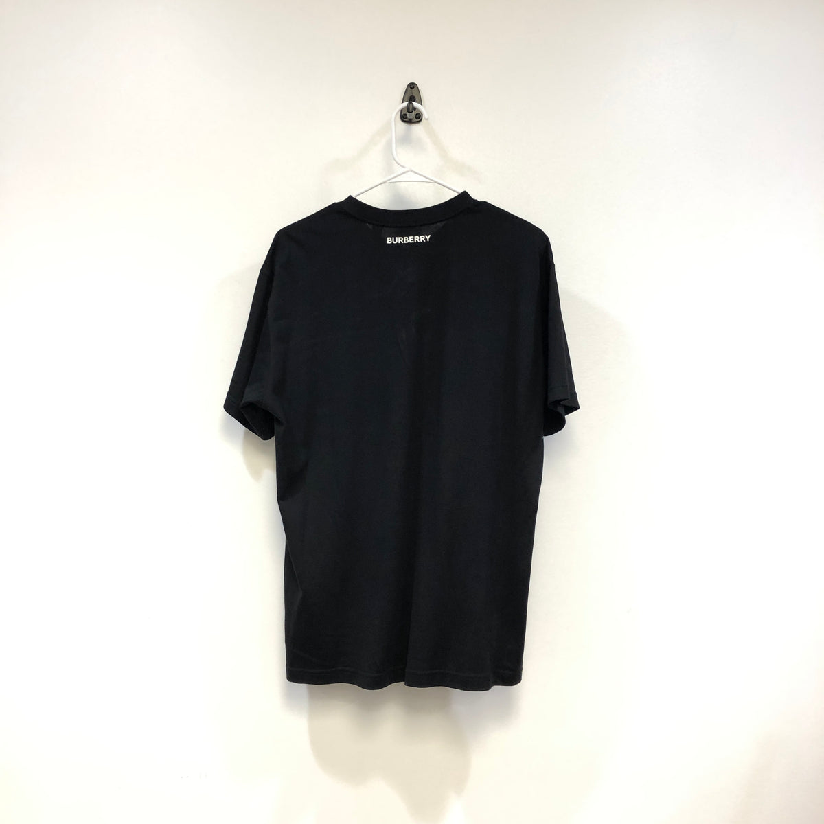 Burberry Black Graphic Print Crew Neck T-Shirt Size M
