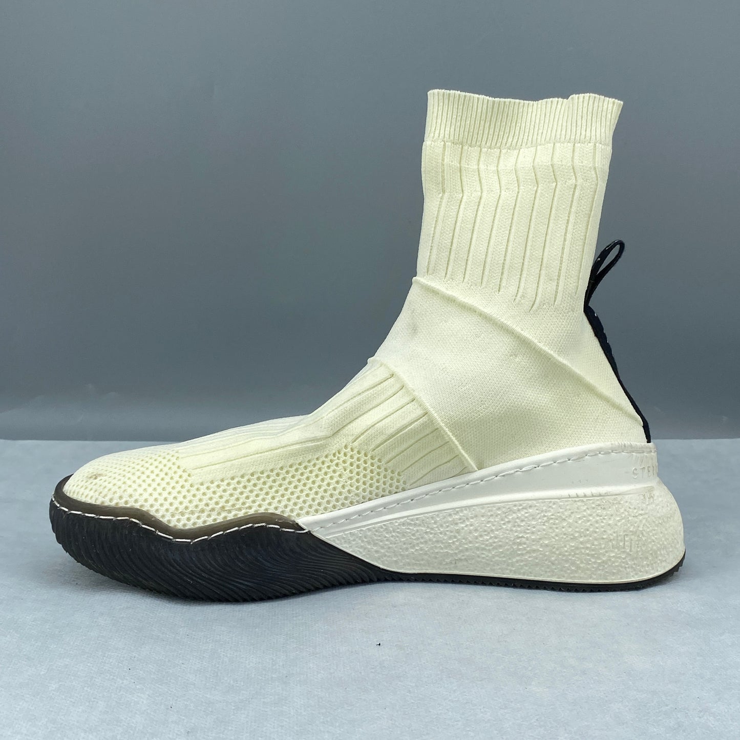 Stella McCartney Cream Knit Sock Women's Shoes Size 36