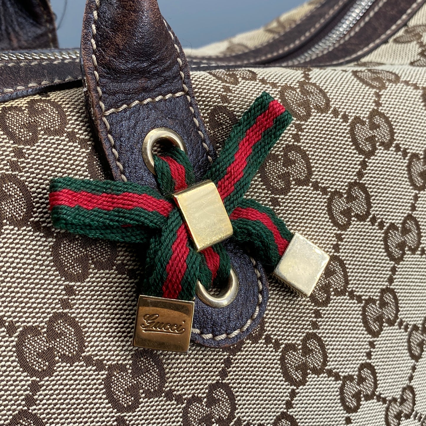 Gucci GG Canvas Handbag Beige/Brown