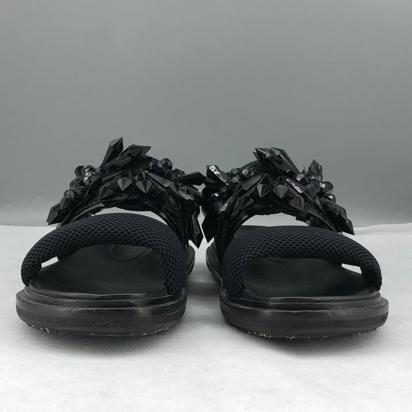Marni Women's Beaded-Embellished Flat Sandals 36 Black