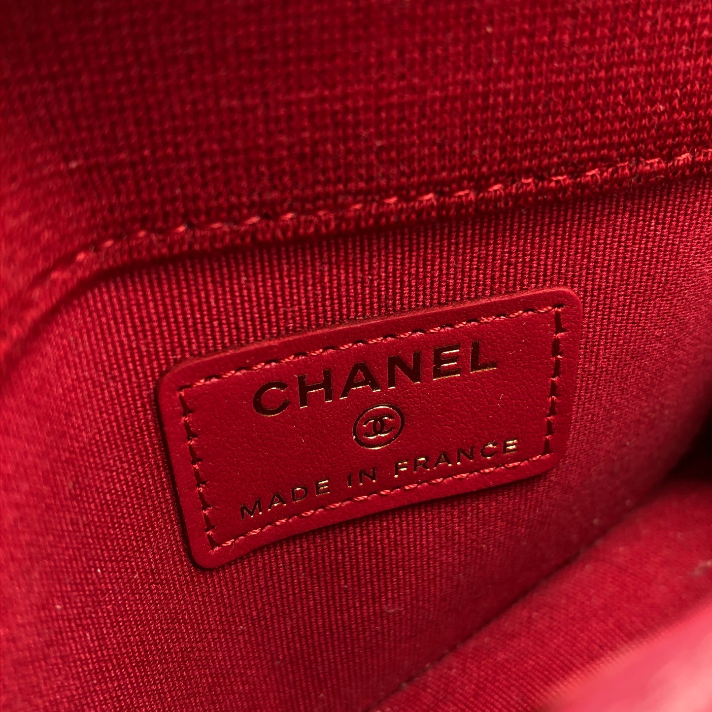 Chanel Black Quilted Fabric Mini Chain Crossbody Bag