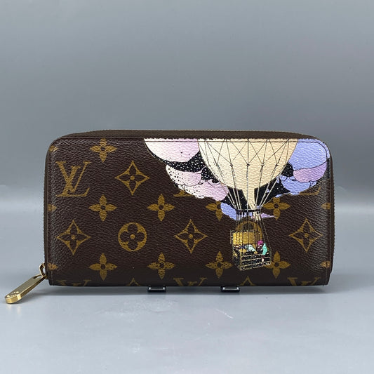Louis Vuitton Monogram Hot Air Balloon Print Zippy Long Wallet