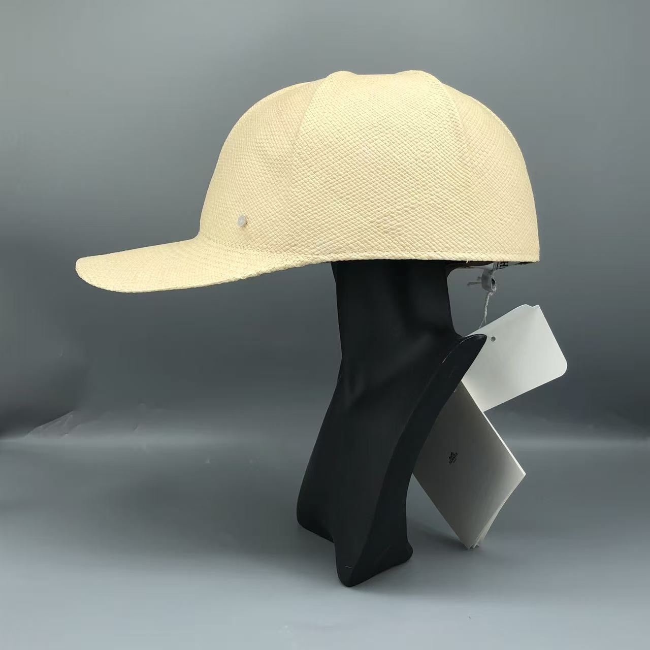 Hermes Straw Baseball Cap