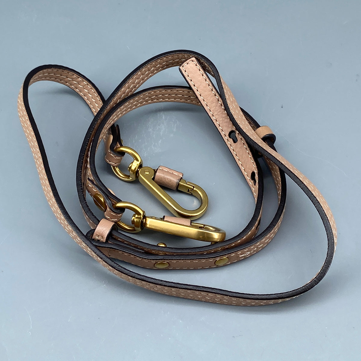 Chloe Nile Ring Crossbody Bag Nude Leather