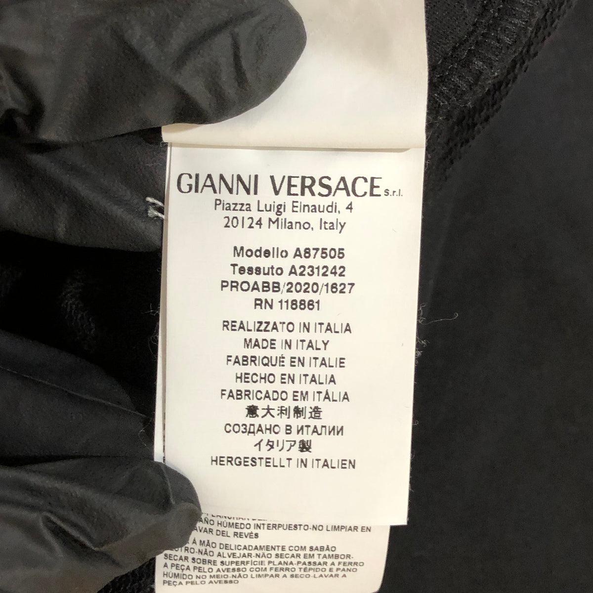 Versace black  Medusa Logo Zip Hoodie Size M