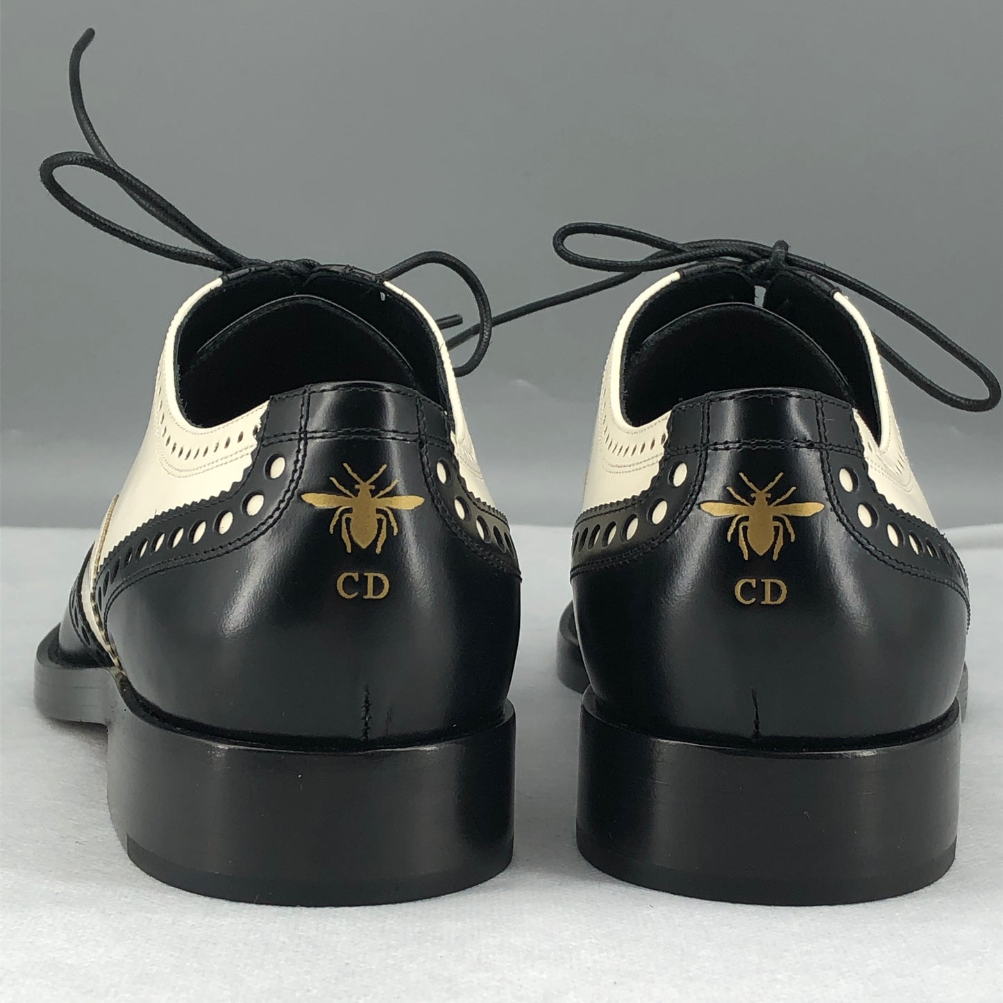 Christian Dior Women's Spectator Oxford Brogues 36.5 White/Black