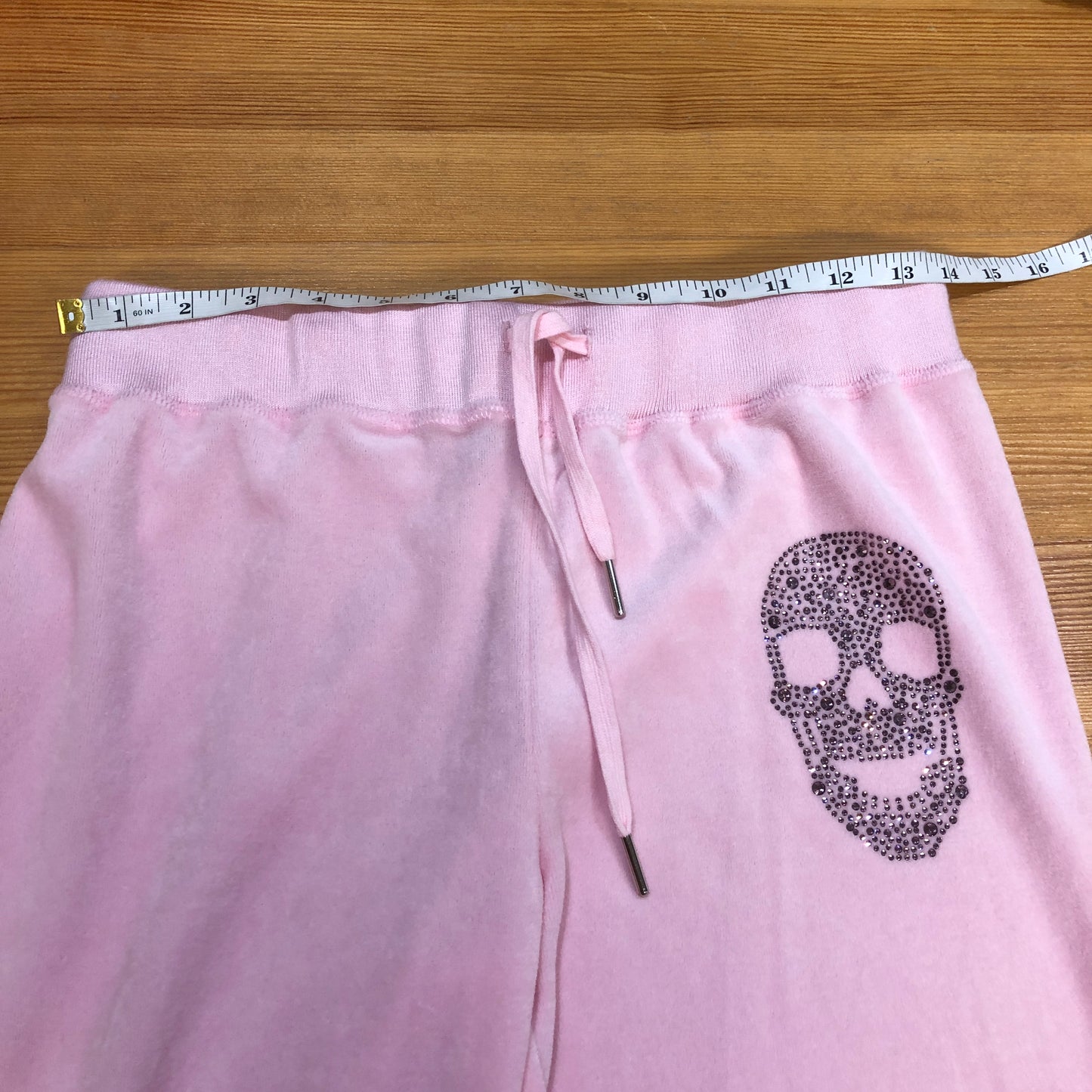 Philipp Plein Pink Rhinestone Skull Tracksuit Set Size L