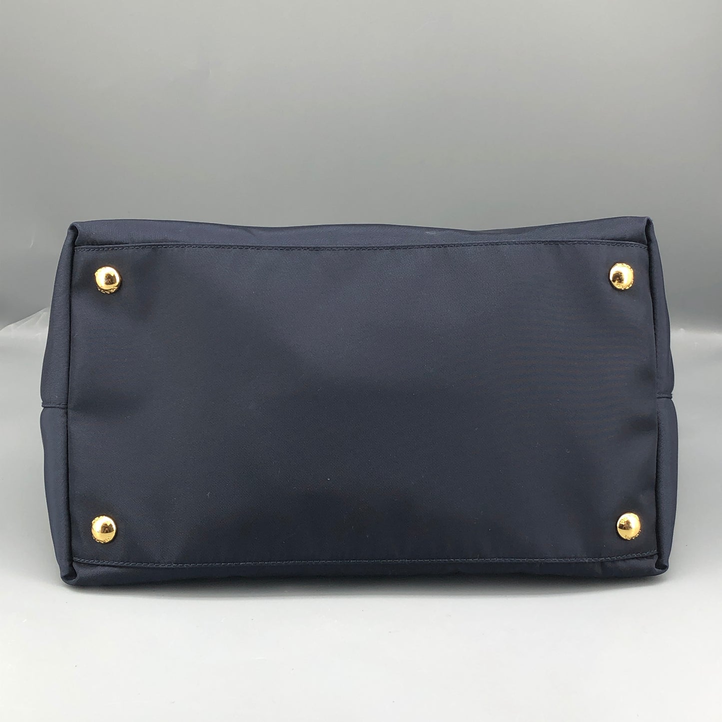 Prada Re-Nylon Tote Handbag Navy Blue