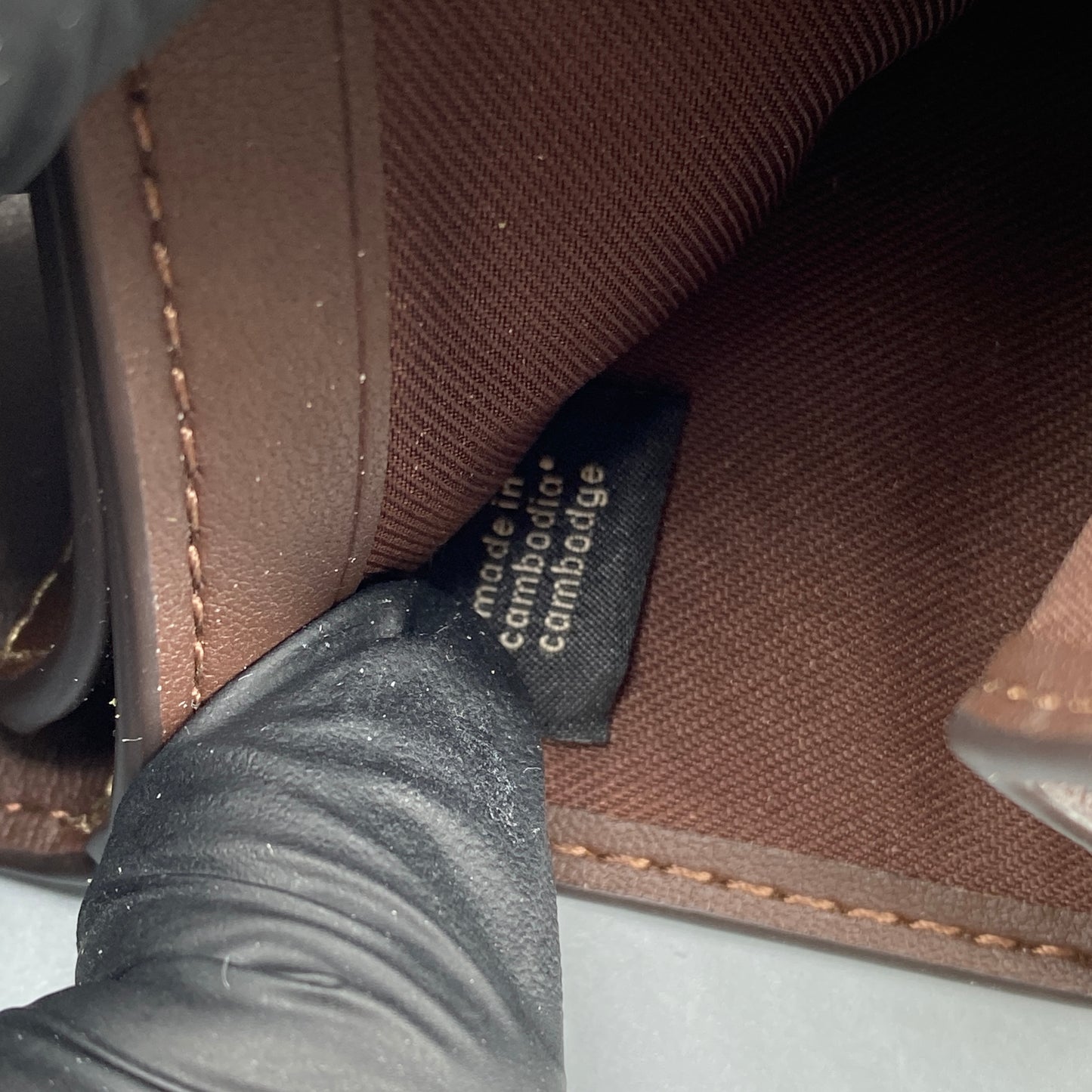 Coach Deep Brown Smooth Leather Flip Card Wallet