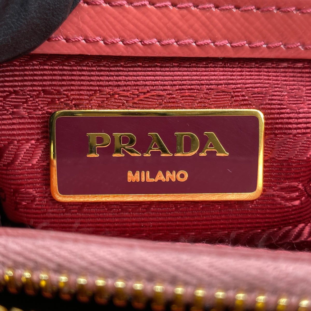 Prada Saffiano Vernice Small Galleria Double Zip Tote Arancio