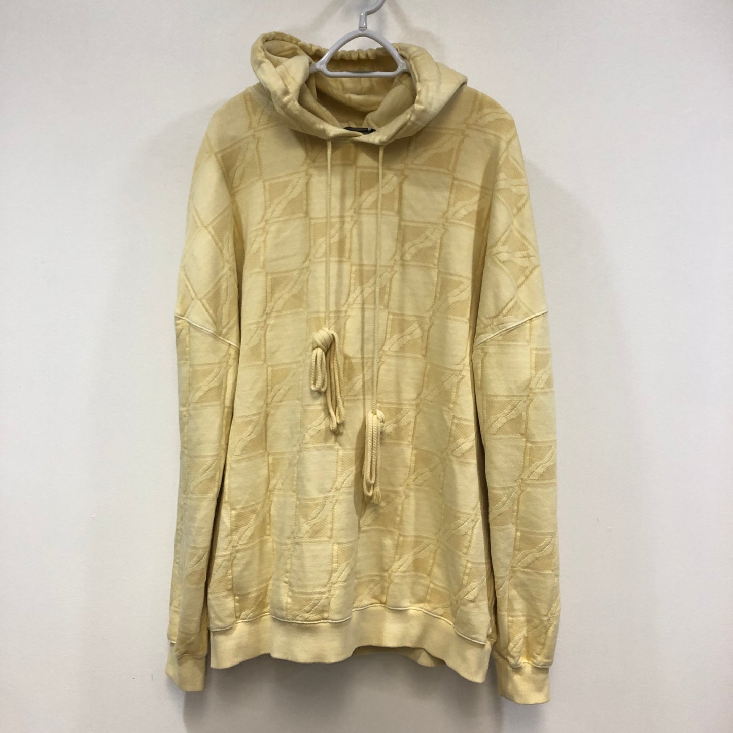 We11done Jacquard Hoodie Size L Yellow