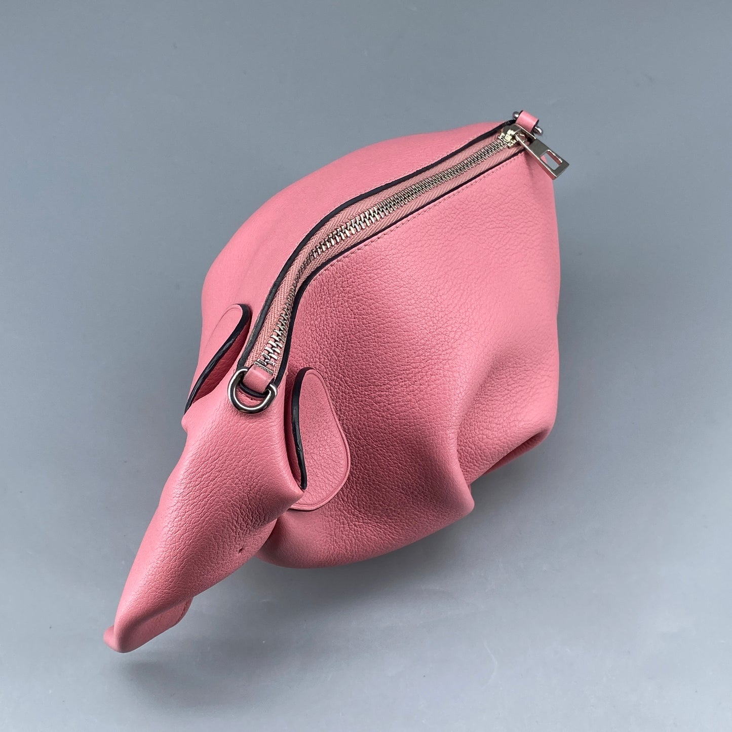 Loewe Pink Leather Elephant Crossbody Bag