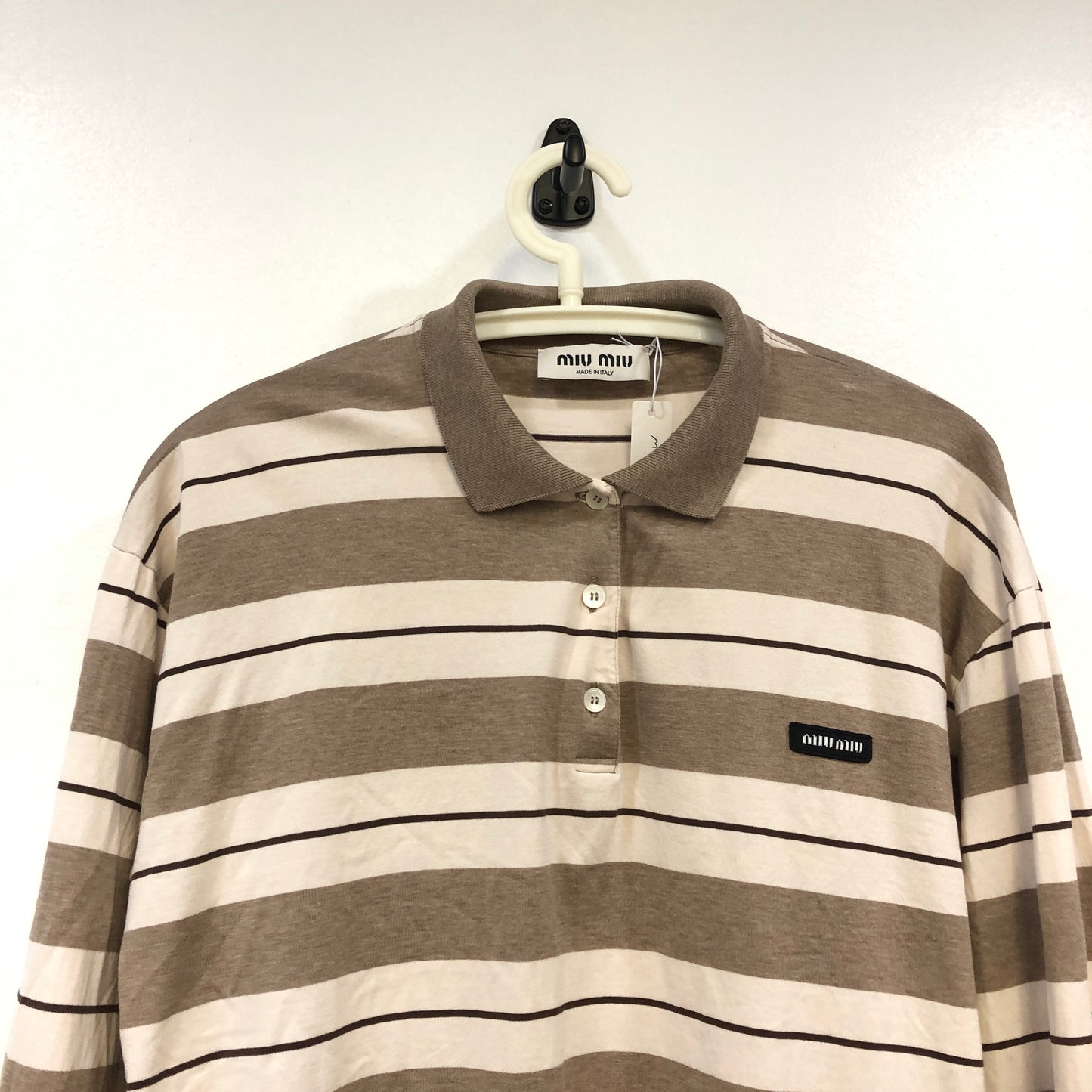 Miu Miu Striped Polo Sweater Size S