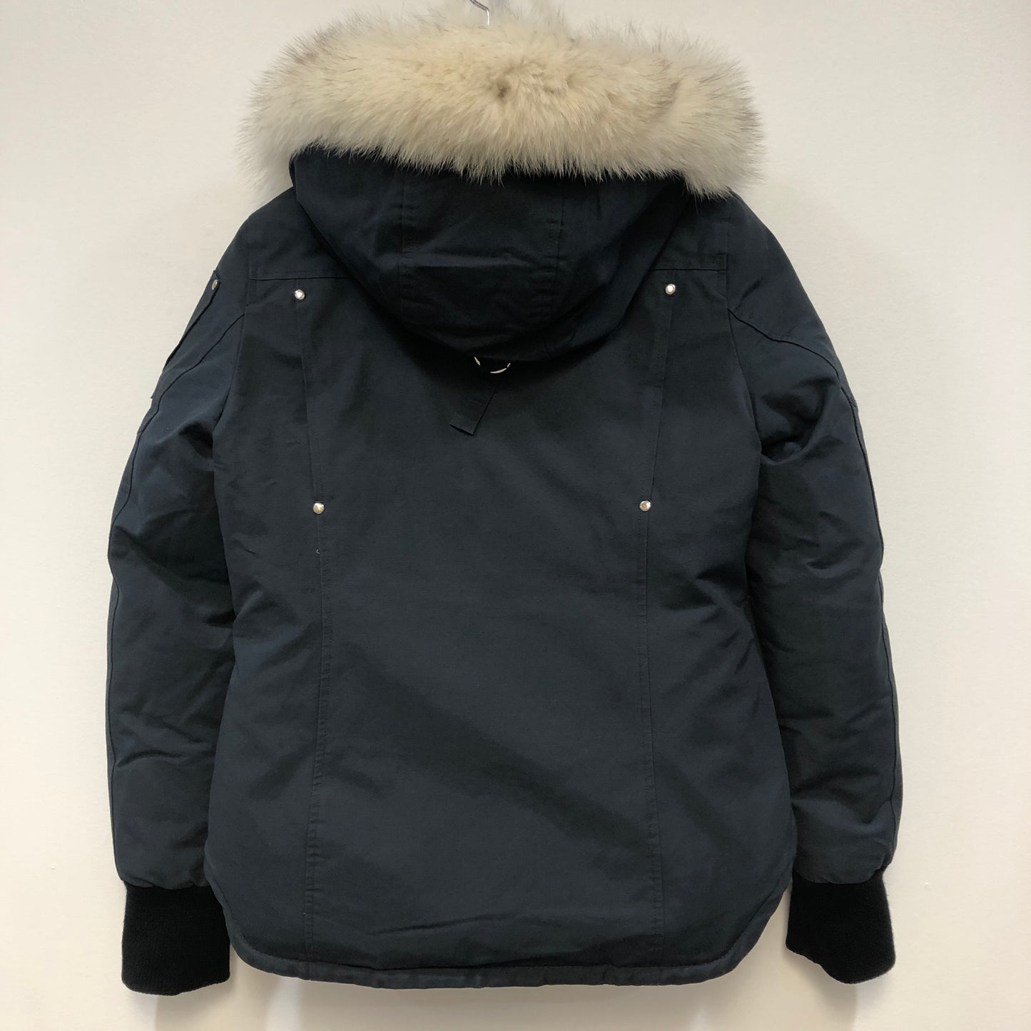Moose Knuckles Navy Blue Parka Jacket Size M