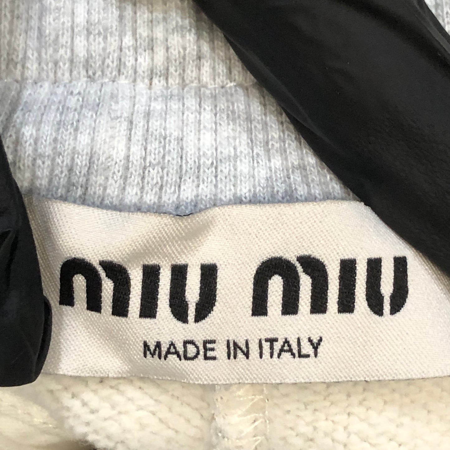 Miu Miu Light Grey Drawstring Jogger Sweatpants Size 40S