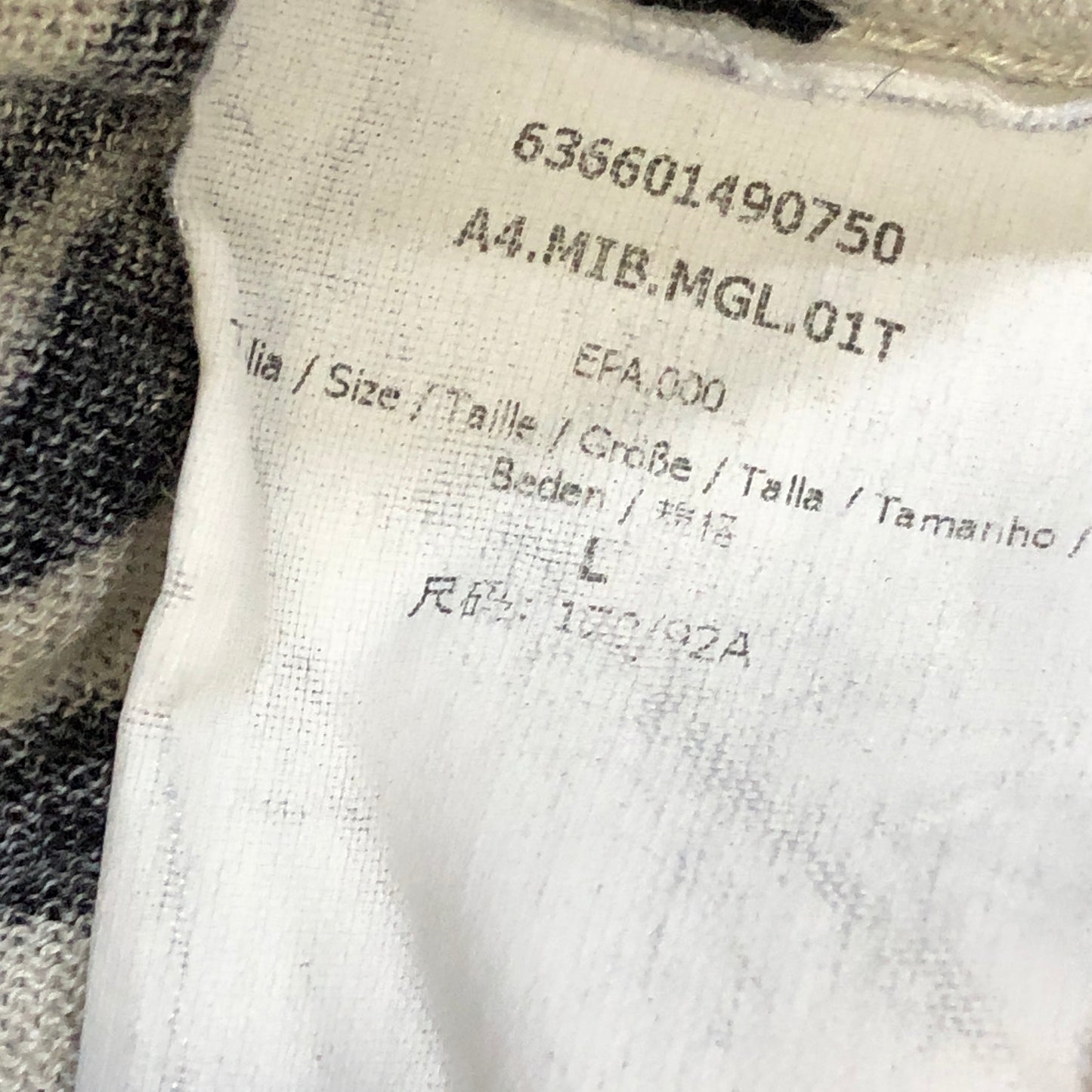 MaxMara Black & White Zebra Print Long Sleeve Top Size L